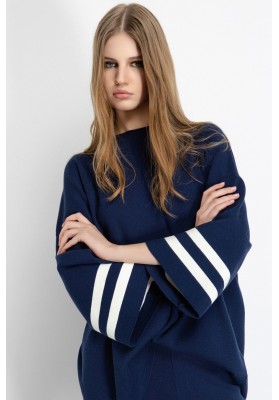 jersey azul  con ribete gaelle