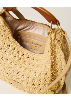 bolso Croissant de rafia