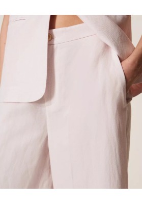 pantalón mezcla lino