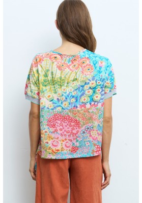 blusa flores
