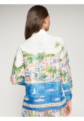 camisa lino ciudad costera