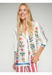 camisa estampado floral vertical