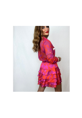 falda floral volantes