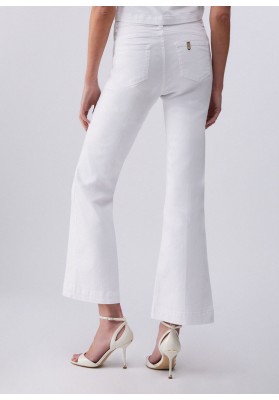 pantalón botones blanco