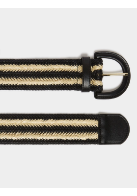 cinturon rafia negro