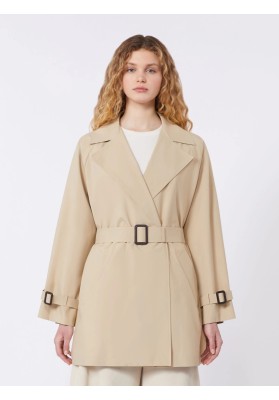 gabardina corta ovatta