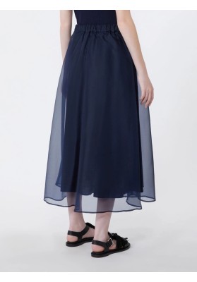 falda de organza de seda