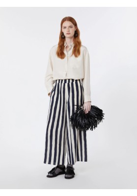 pantalón  crepe de rayas