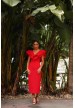 vestido cauca rojo