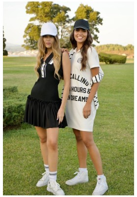 vestido negro canale