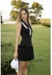 vestido negro canale