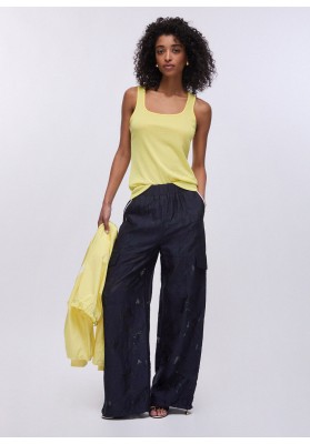 pantalón organza jacquard