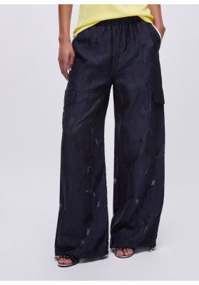 pantalón organza jacquard