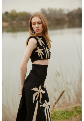 conjunto dalias negro