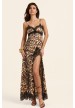 vestido pantera lace leopard