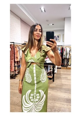 vestido ines verde