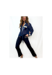 pantalon campana azul