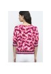 camiseta estampado fucsia