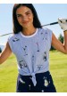 camiseta rayas nudo