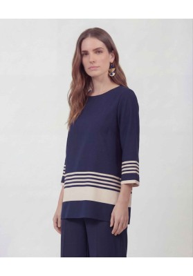 camiseta azul prusia