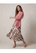 camisa pliegue rosa
