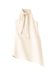 top cuello halter beige