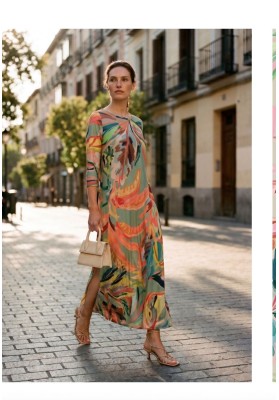 vestido citrus parole manga al codo