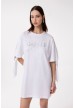 vestido camiseta pedrería