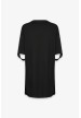 vestido camiseta pedrería