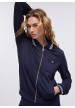 sudadera cremallera azul