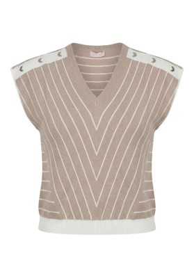 camiseta rayas almond