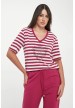 camiseta rayas roja