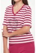 camiseta rayas roja