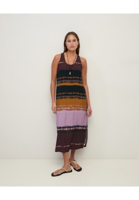 vestido midi efecto tie dye