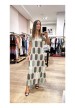 vestido granada agua manga corta