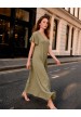 vestido rustico khaki