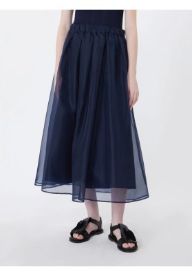 falda organza seda