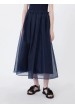 falda organza seda
