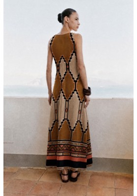 vestido rivera marron