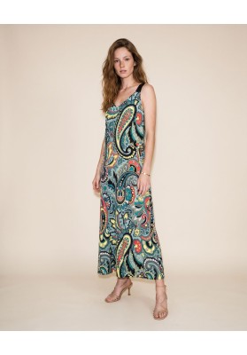 vestido elastico cachemir