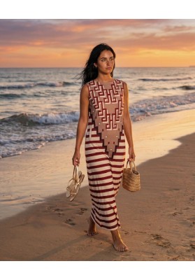 vestido cuello barco