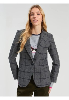 chaqueta helen gris cuadro