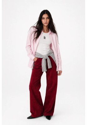camisa channa rosa