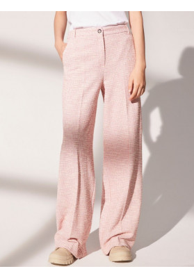 pantalon tweed rosa iblues